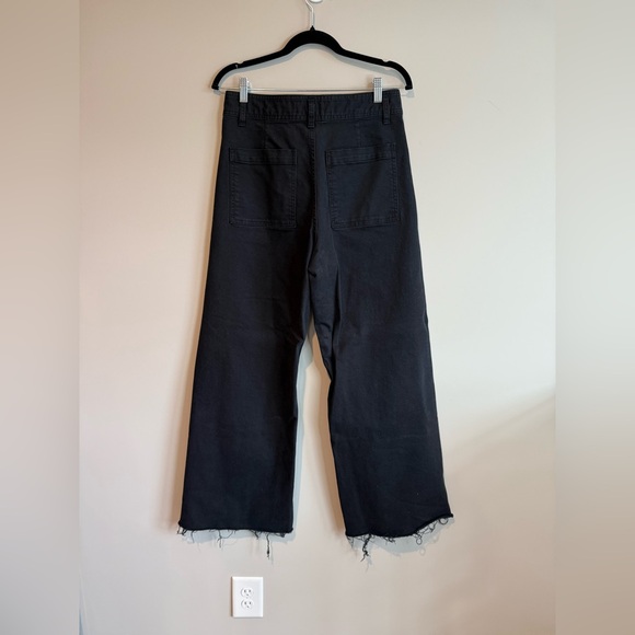 Zara Black Wide-Leg Ankle Jeans - Picture 6 of 10